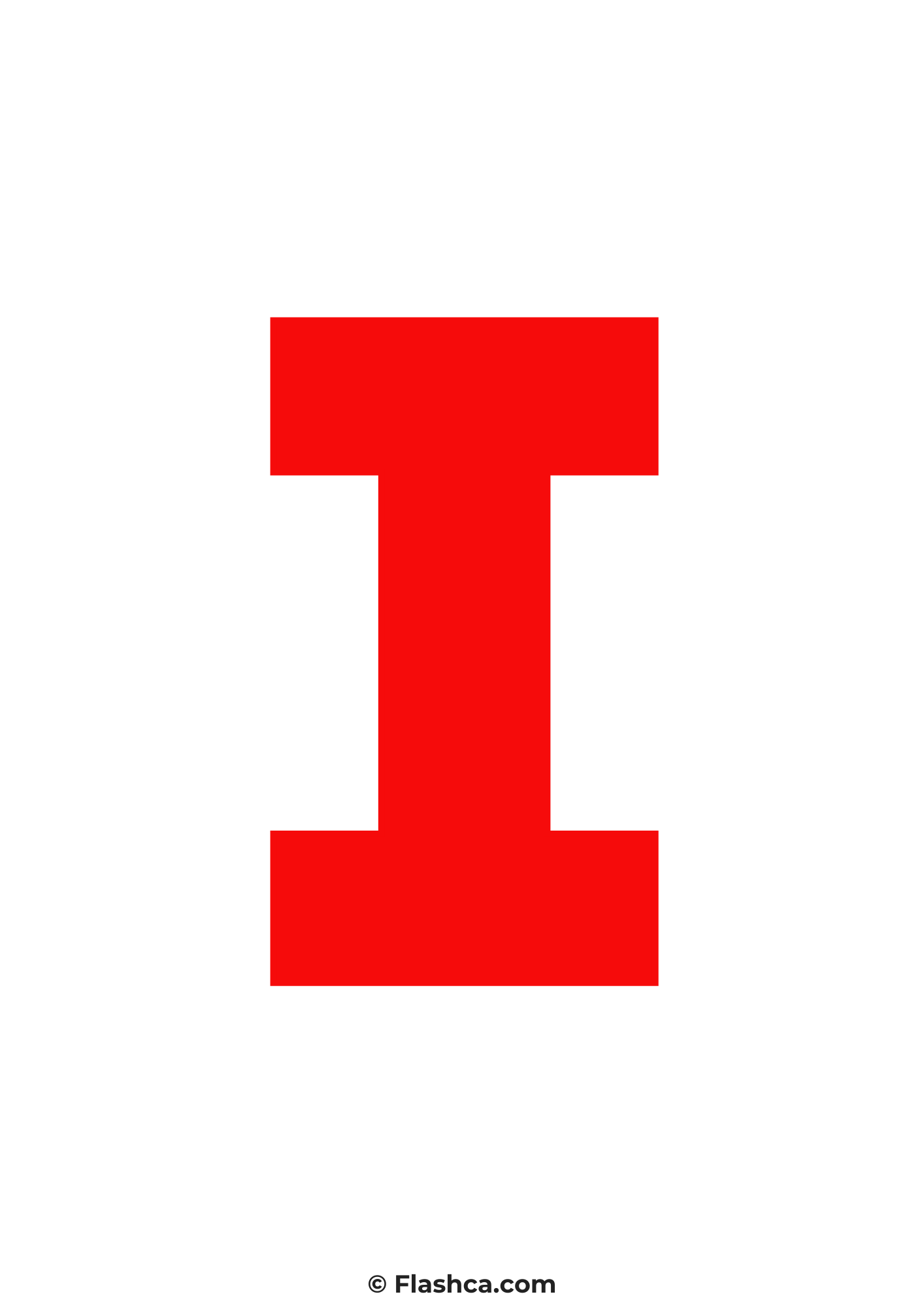 Red letter i Red letter i