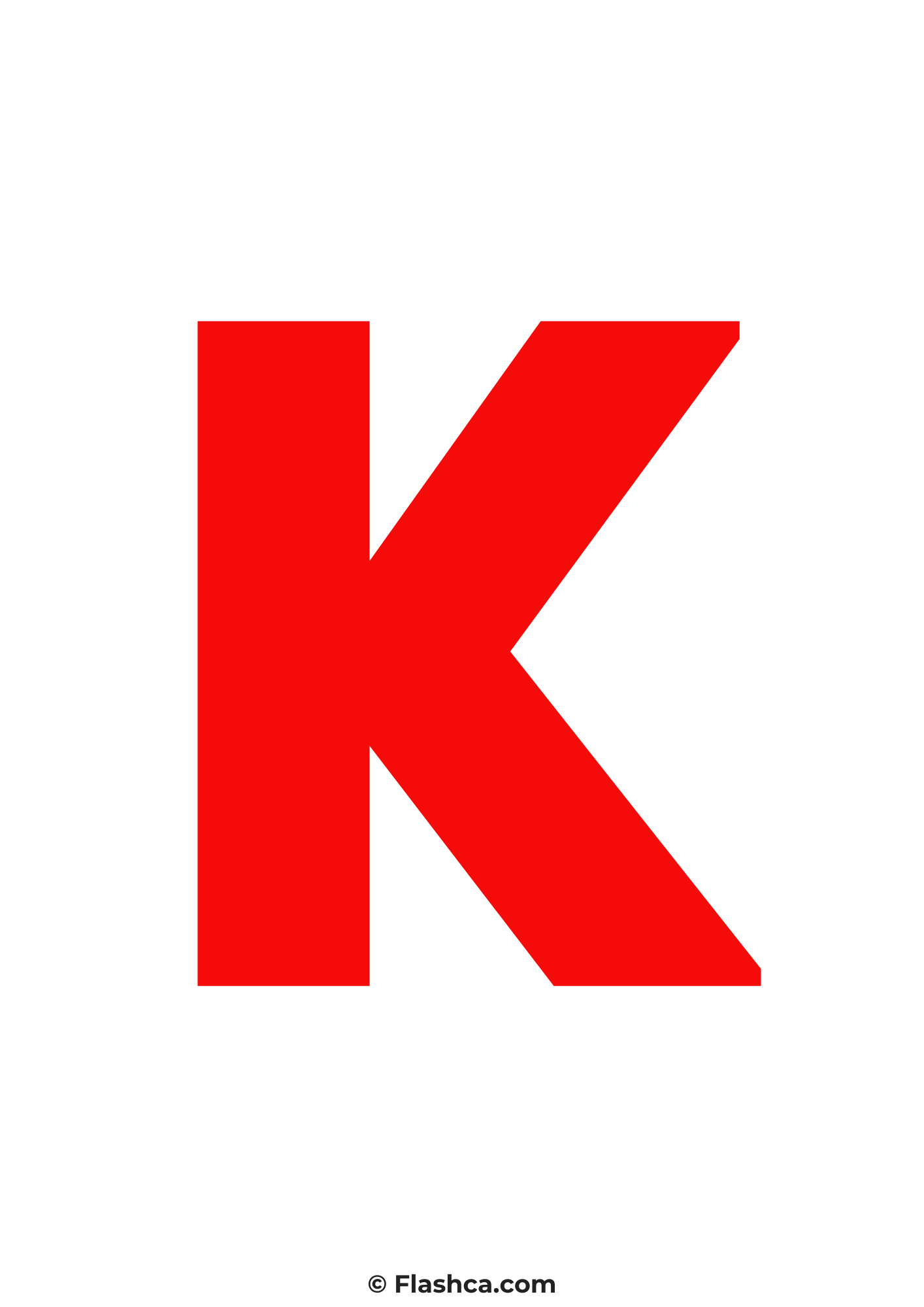 Red letter k Red letter k