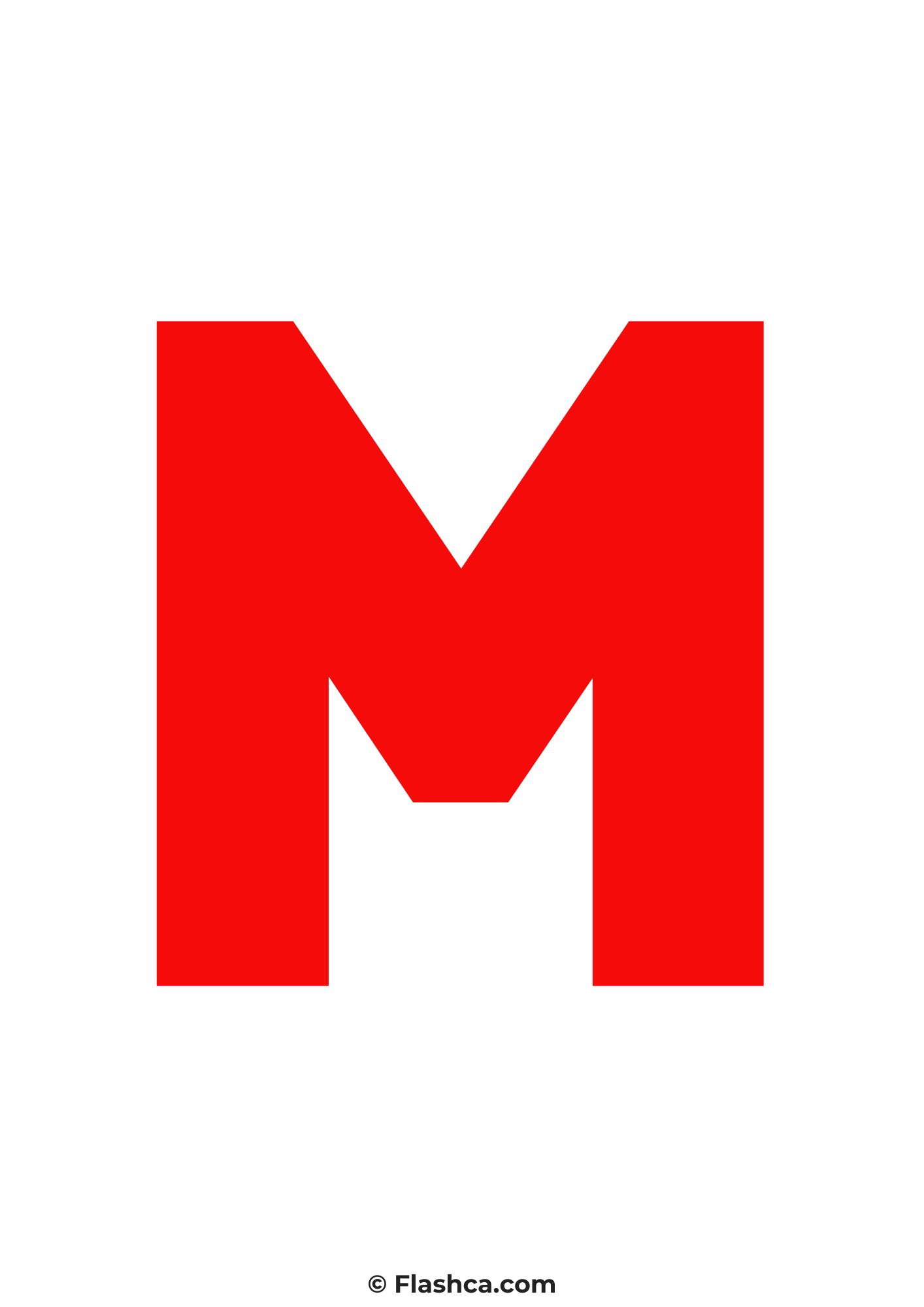 Red letter m Red letter m