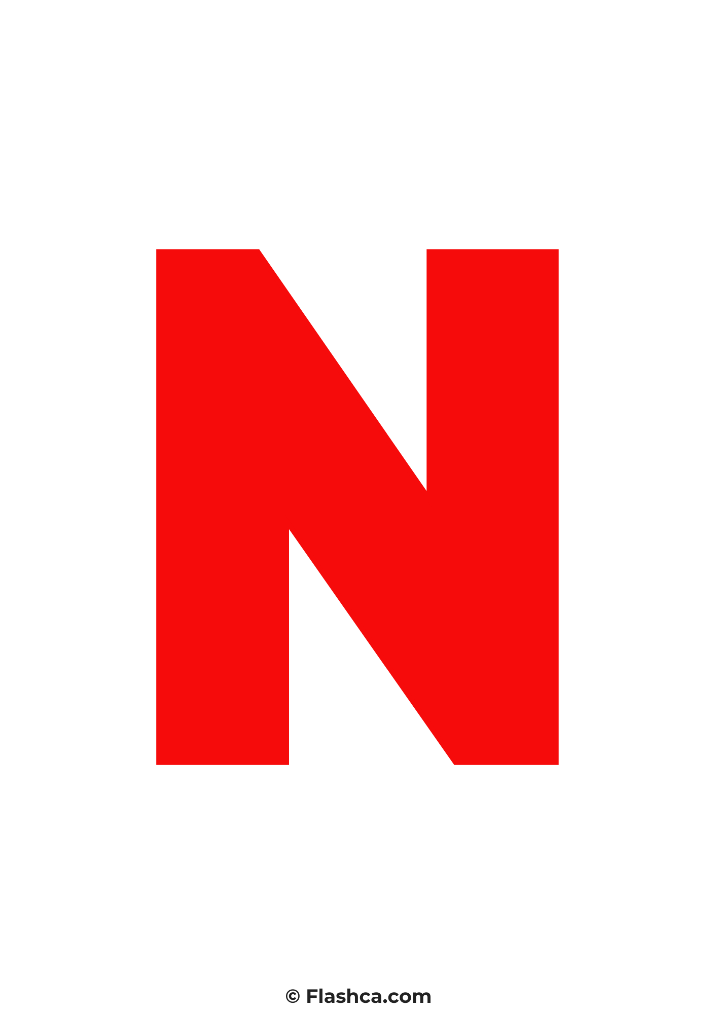 Red letter n Red letter n