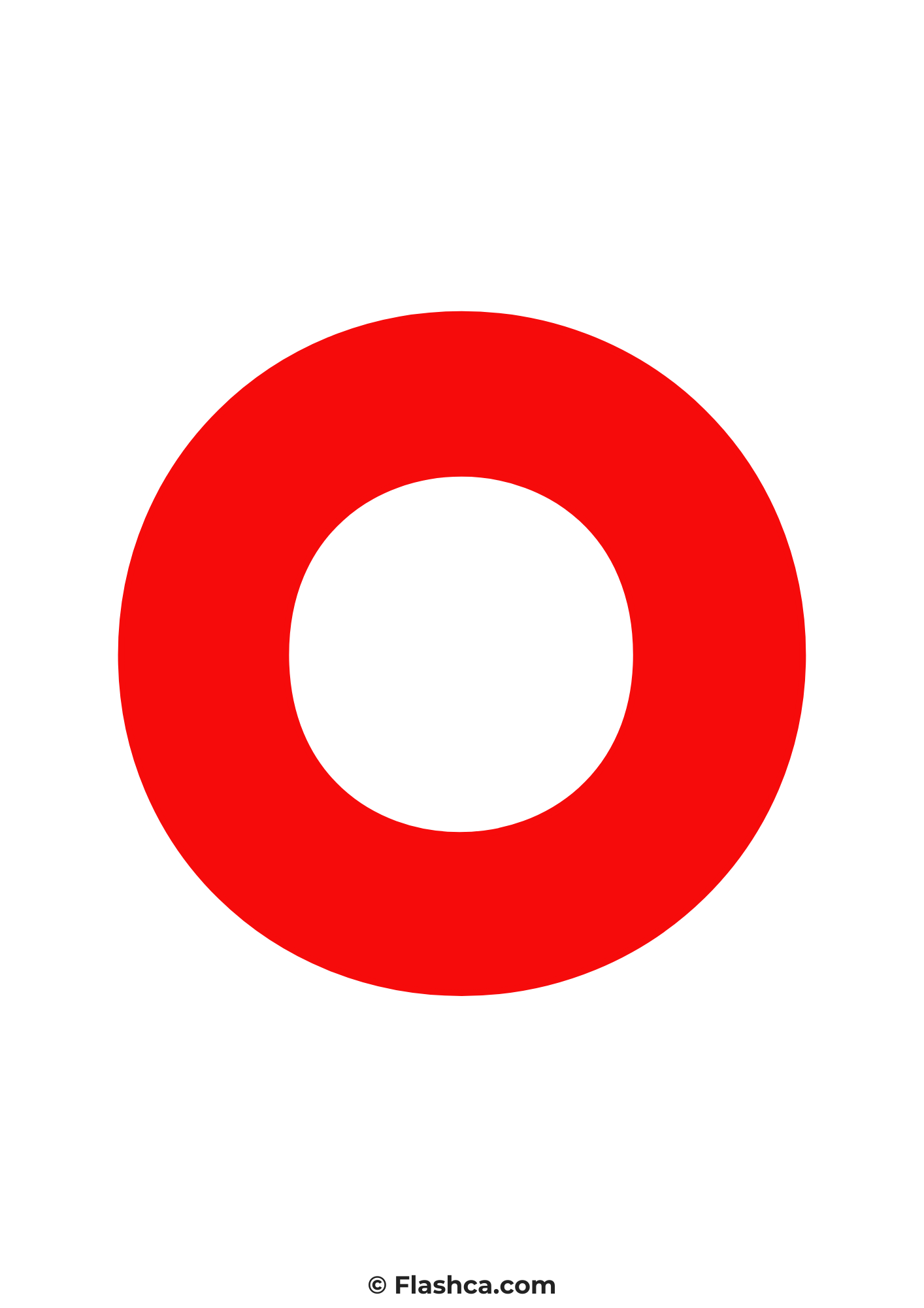 Red letter o Red letter o