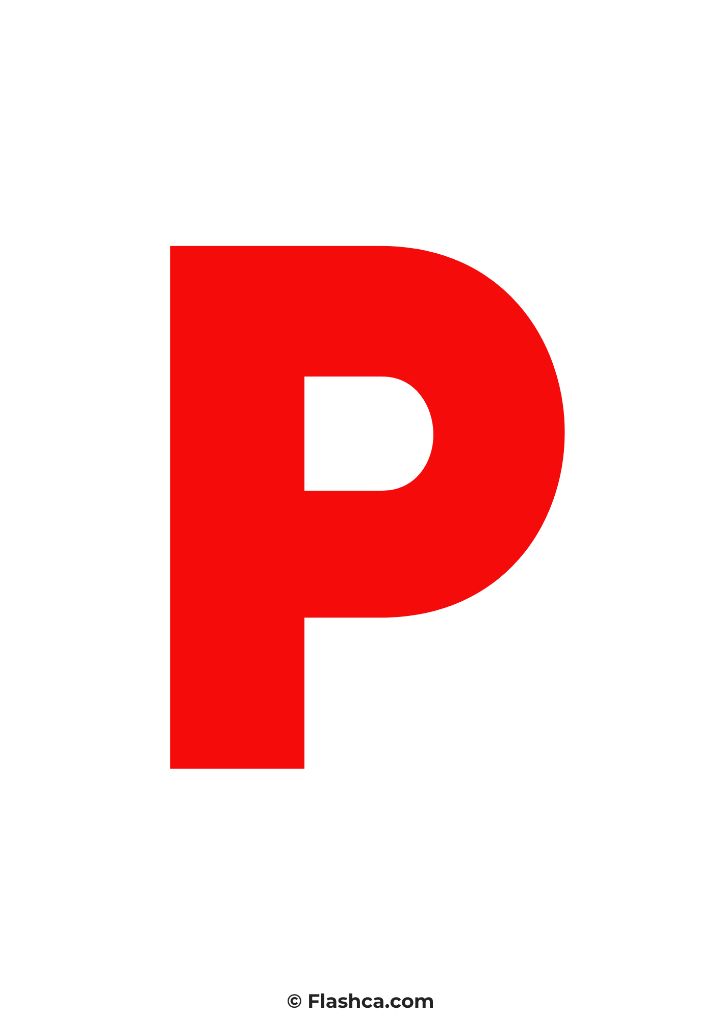 Red letter p Red letter p