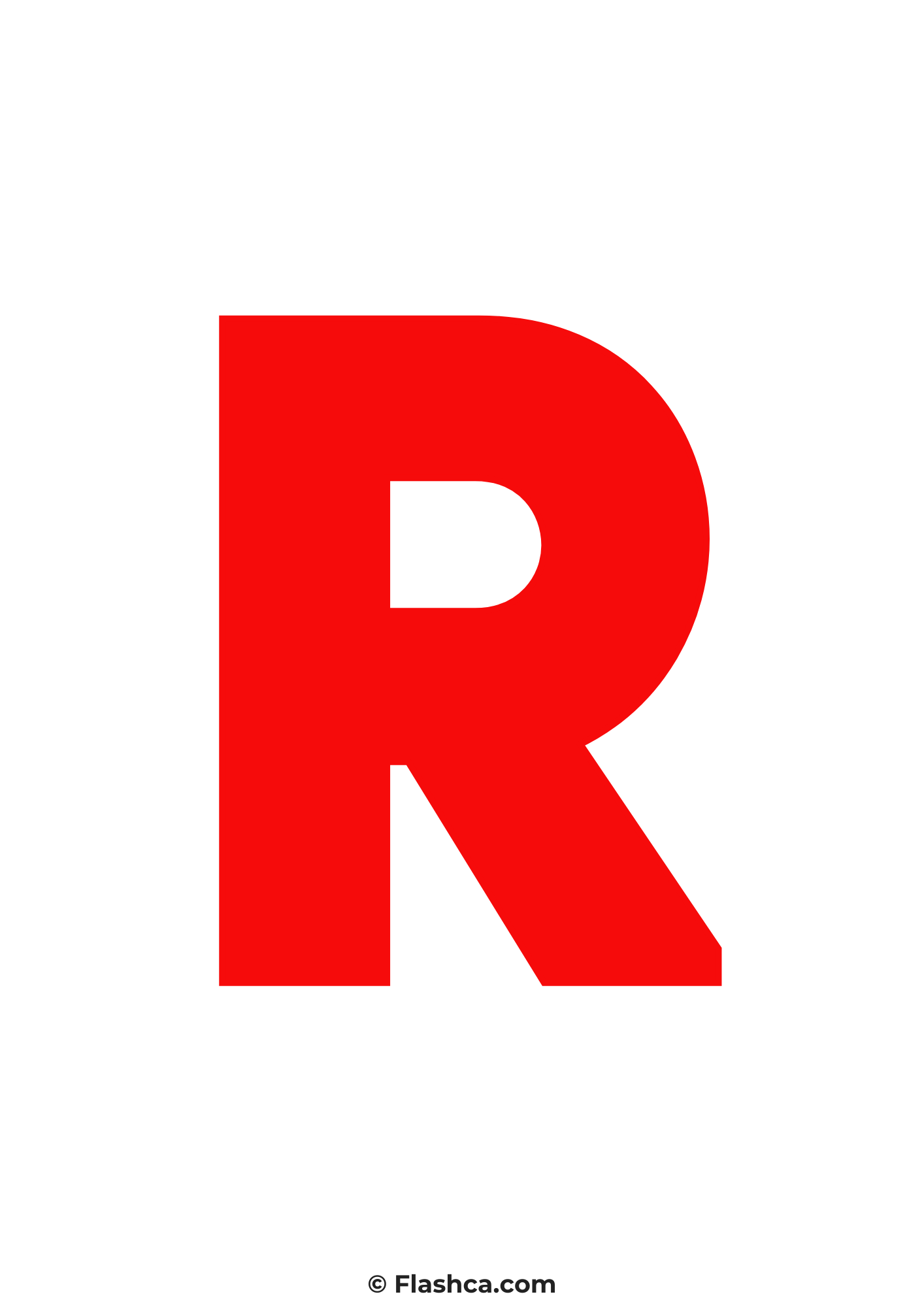 Red letter r Red letter r