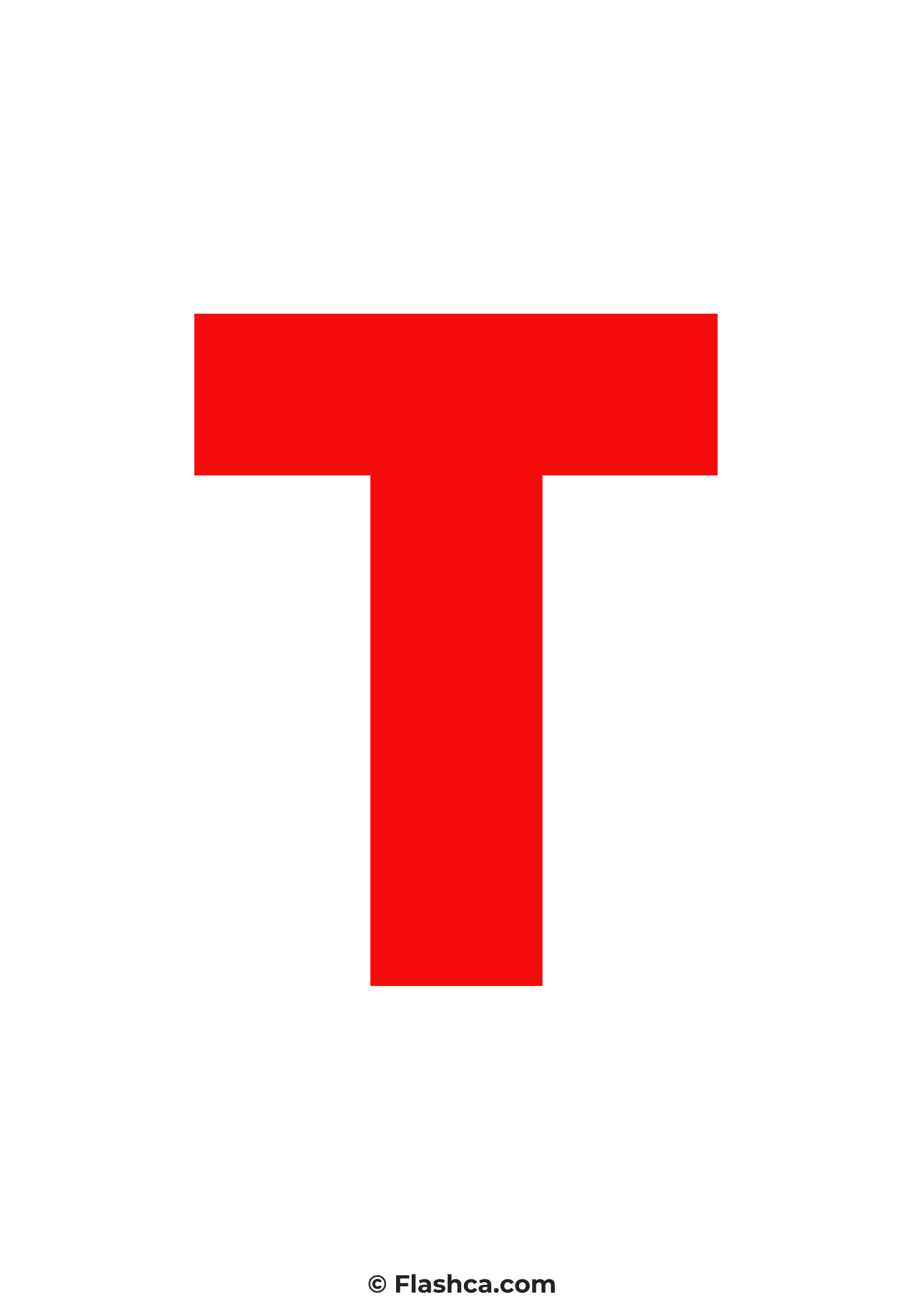 Red letter t Red letter t