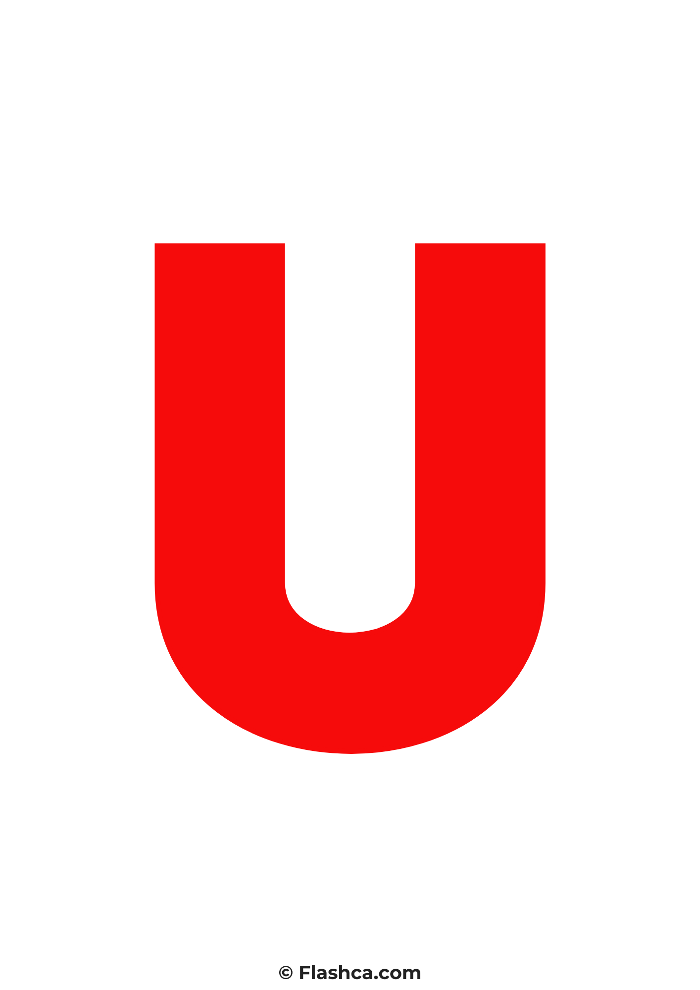 Red letter u Red letter u