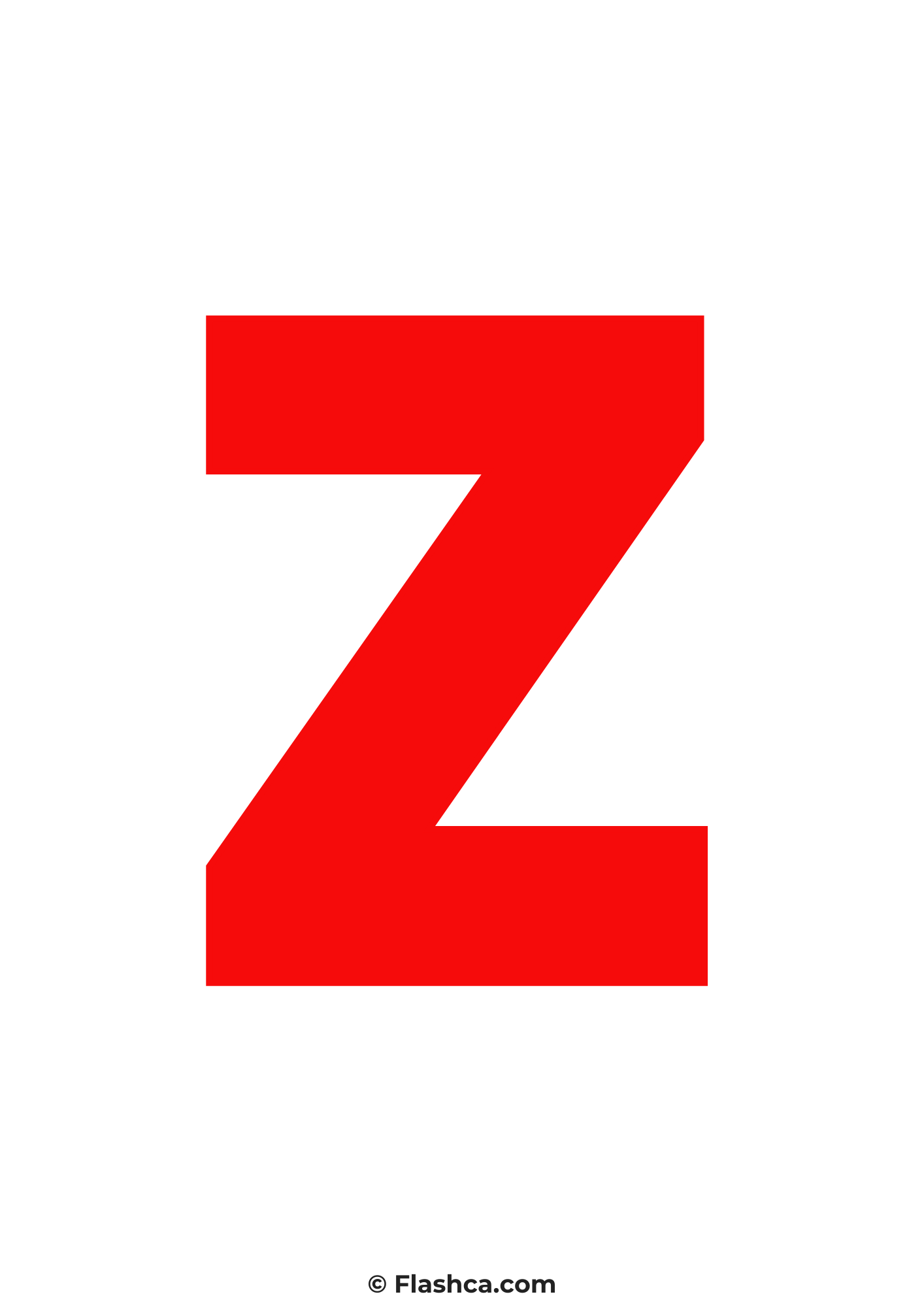 Red letter z Red letter z