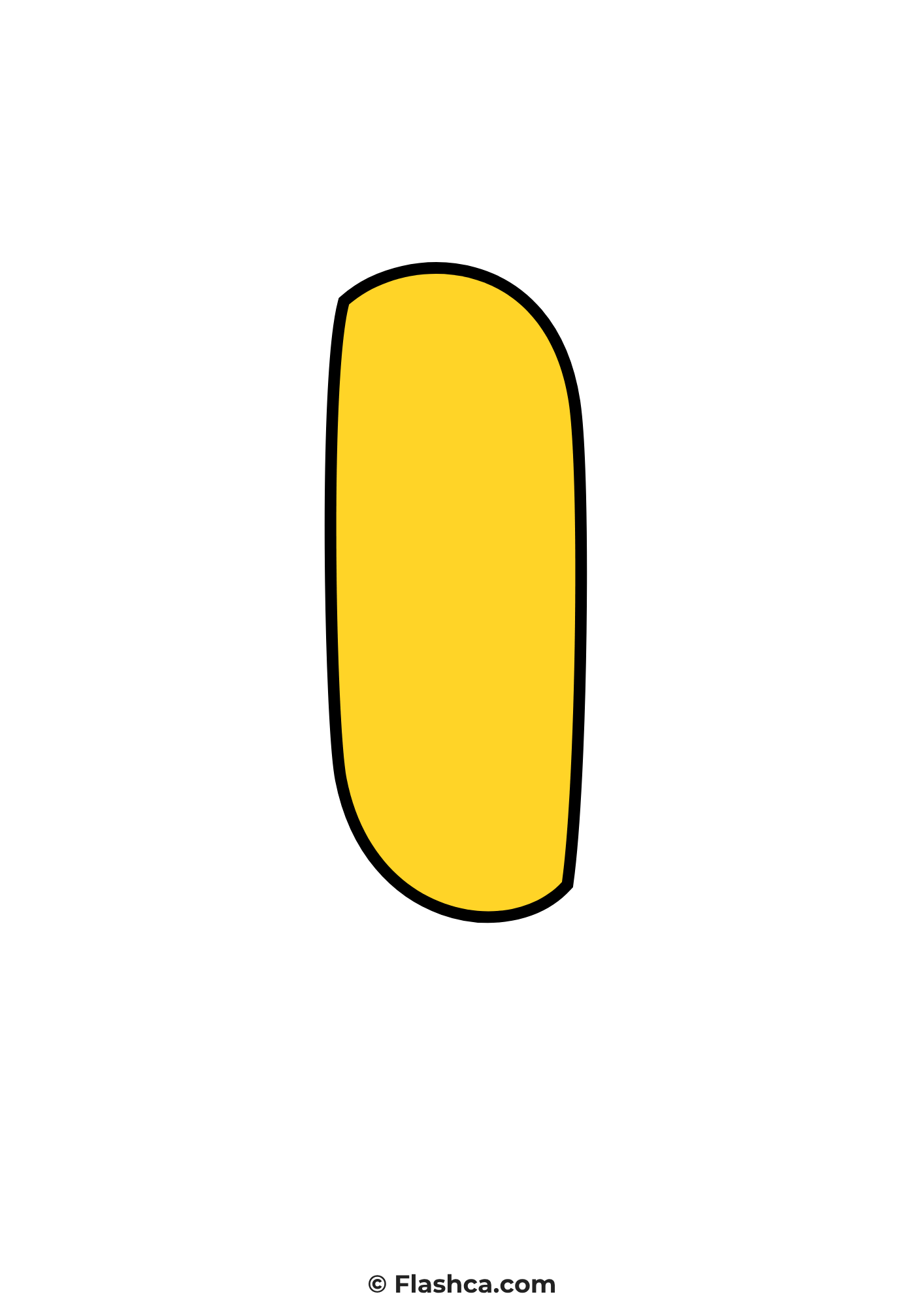 Yellow bubble letter i Yellow bubble letter i