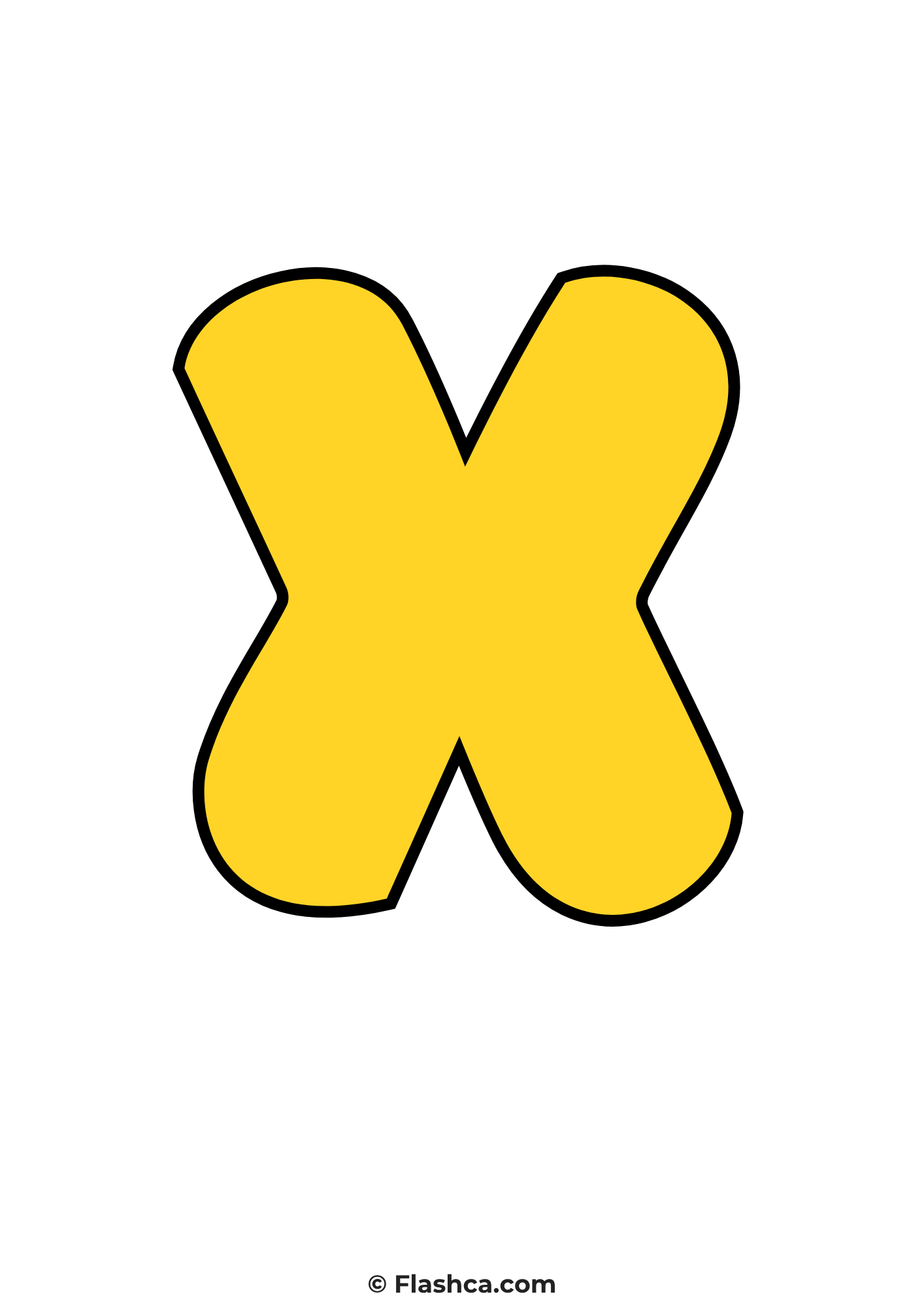 Yellow bubble letter Yellow bubble letter