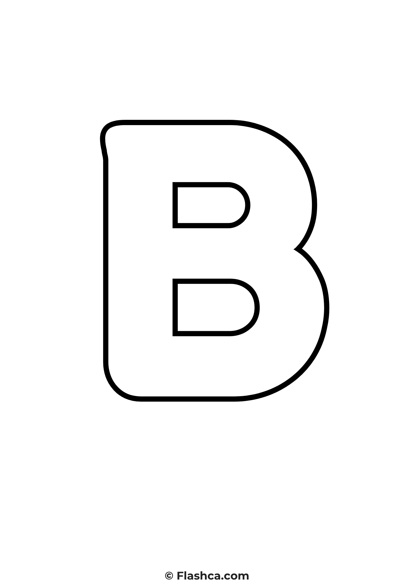 bubble letter b