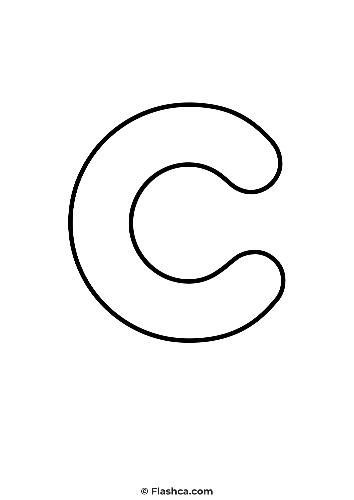 bubble letter c
