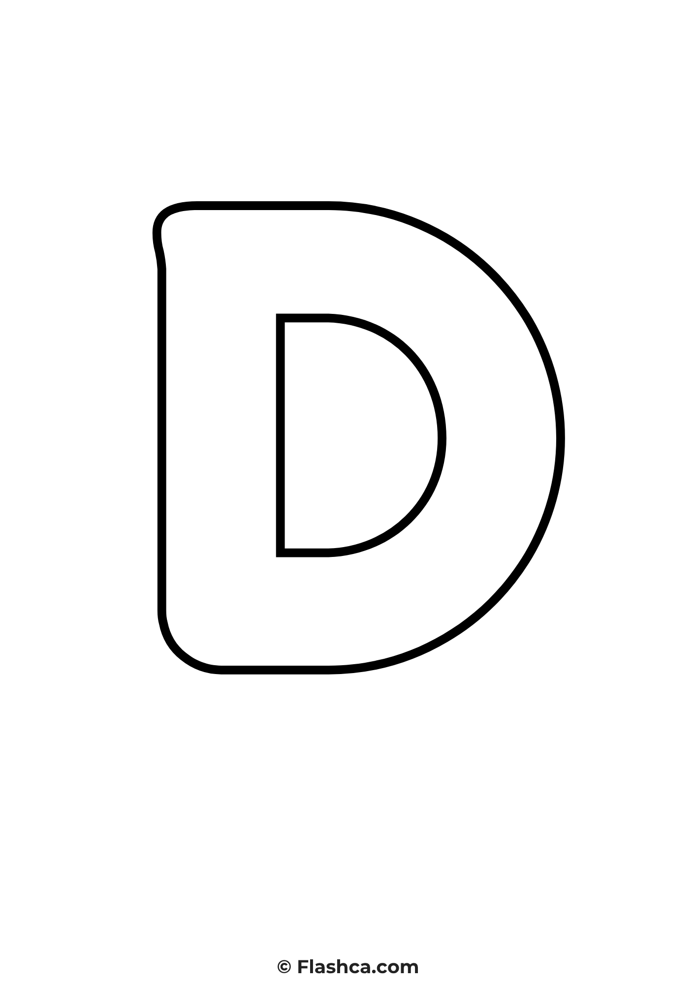 bubble letter d