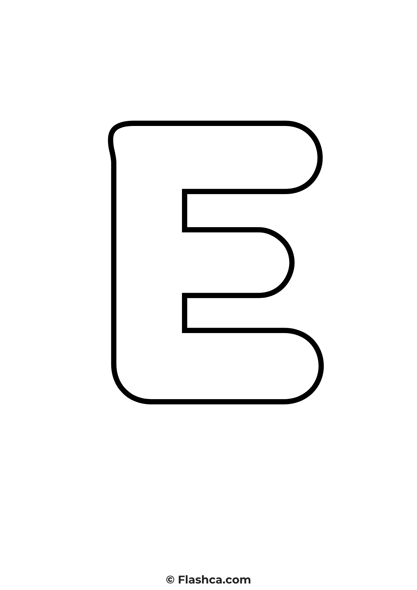 bubble letter e