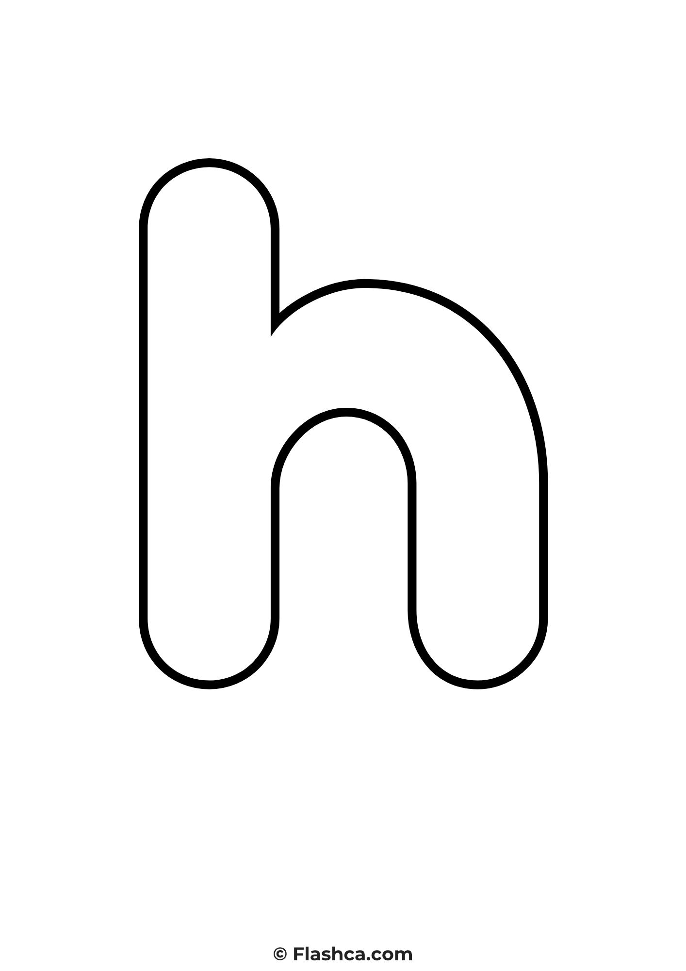 bubble letter h lowercase