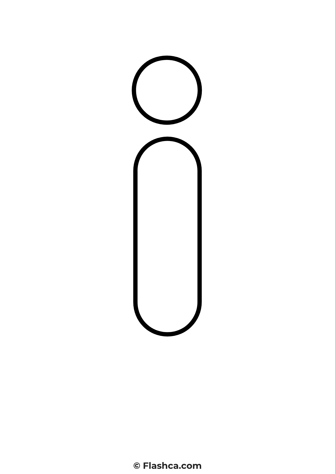 bubble letter i lowercase