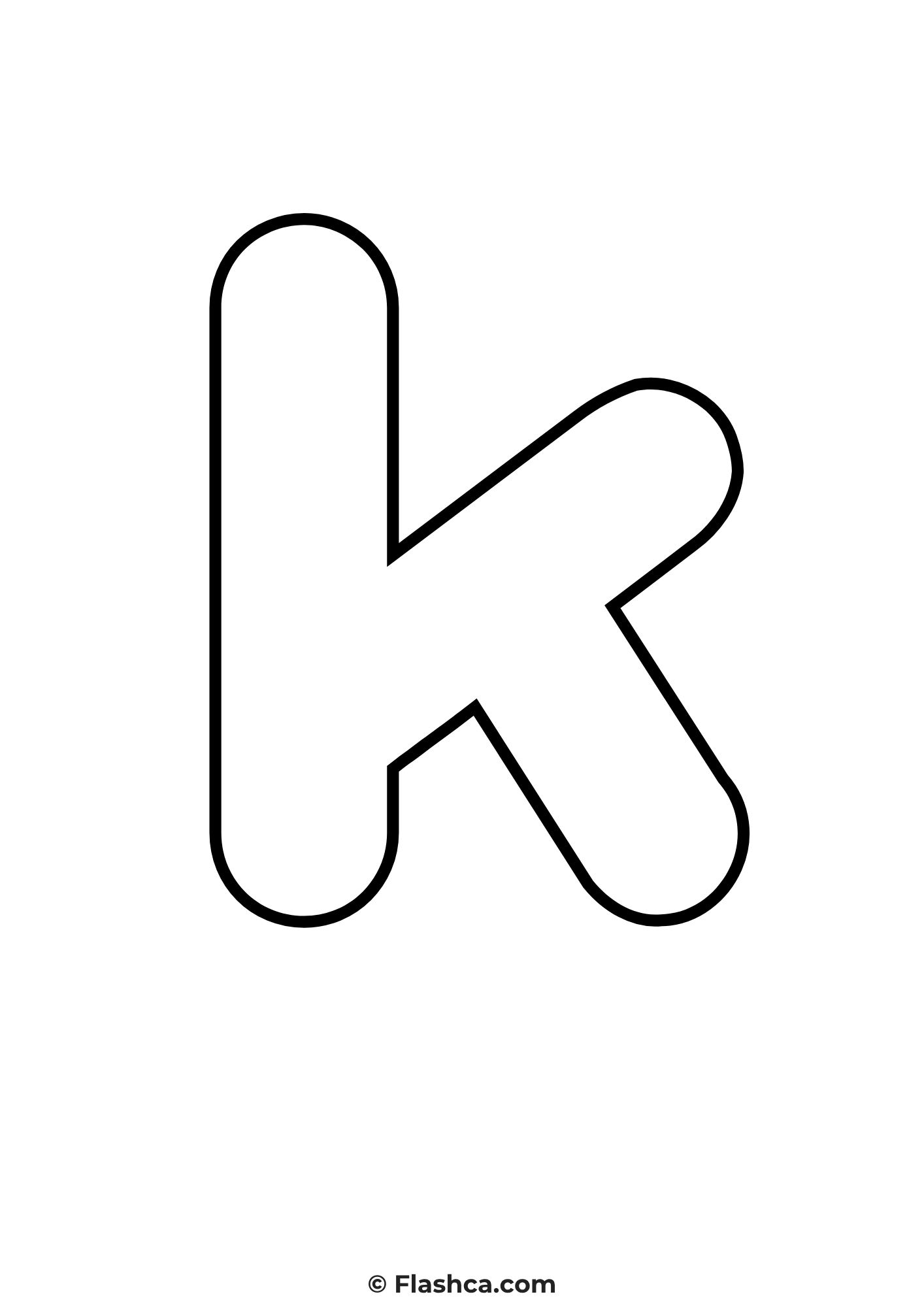 bubble letter k lowercase