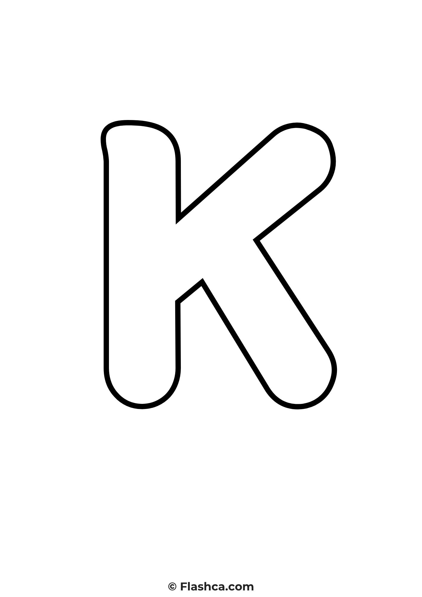 bubble letter k