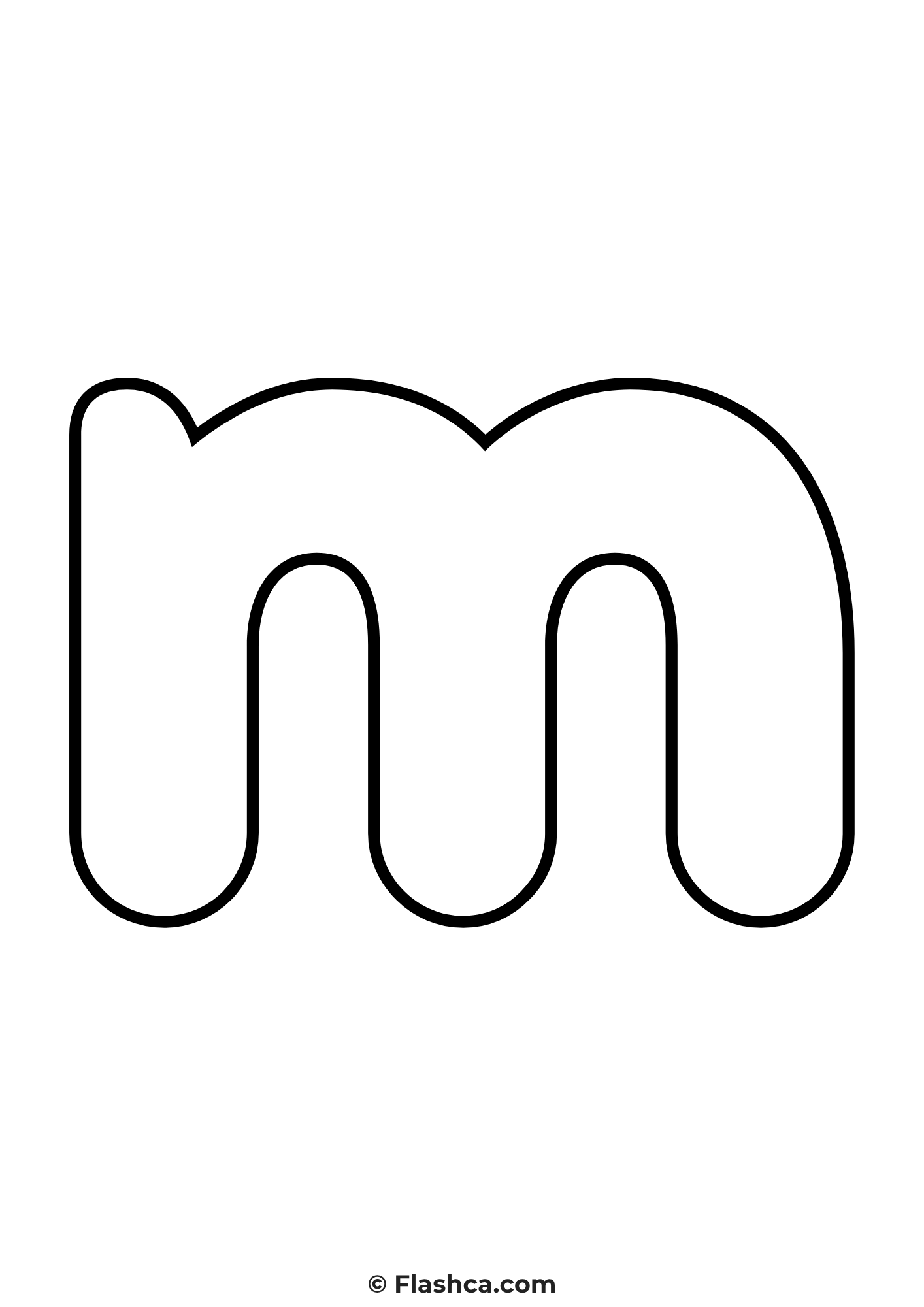 bubble letter m lowercase