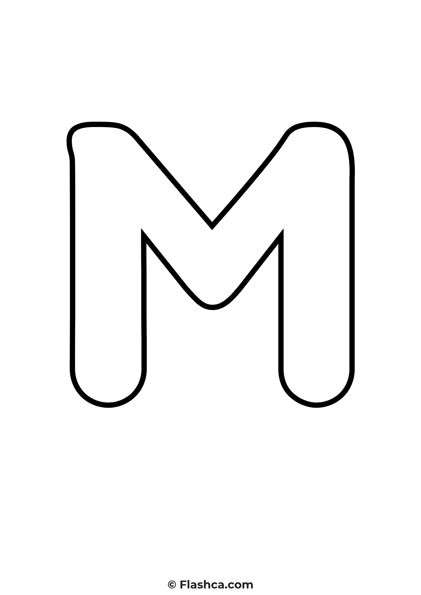 bubble letter m