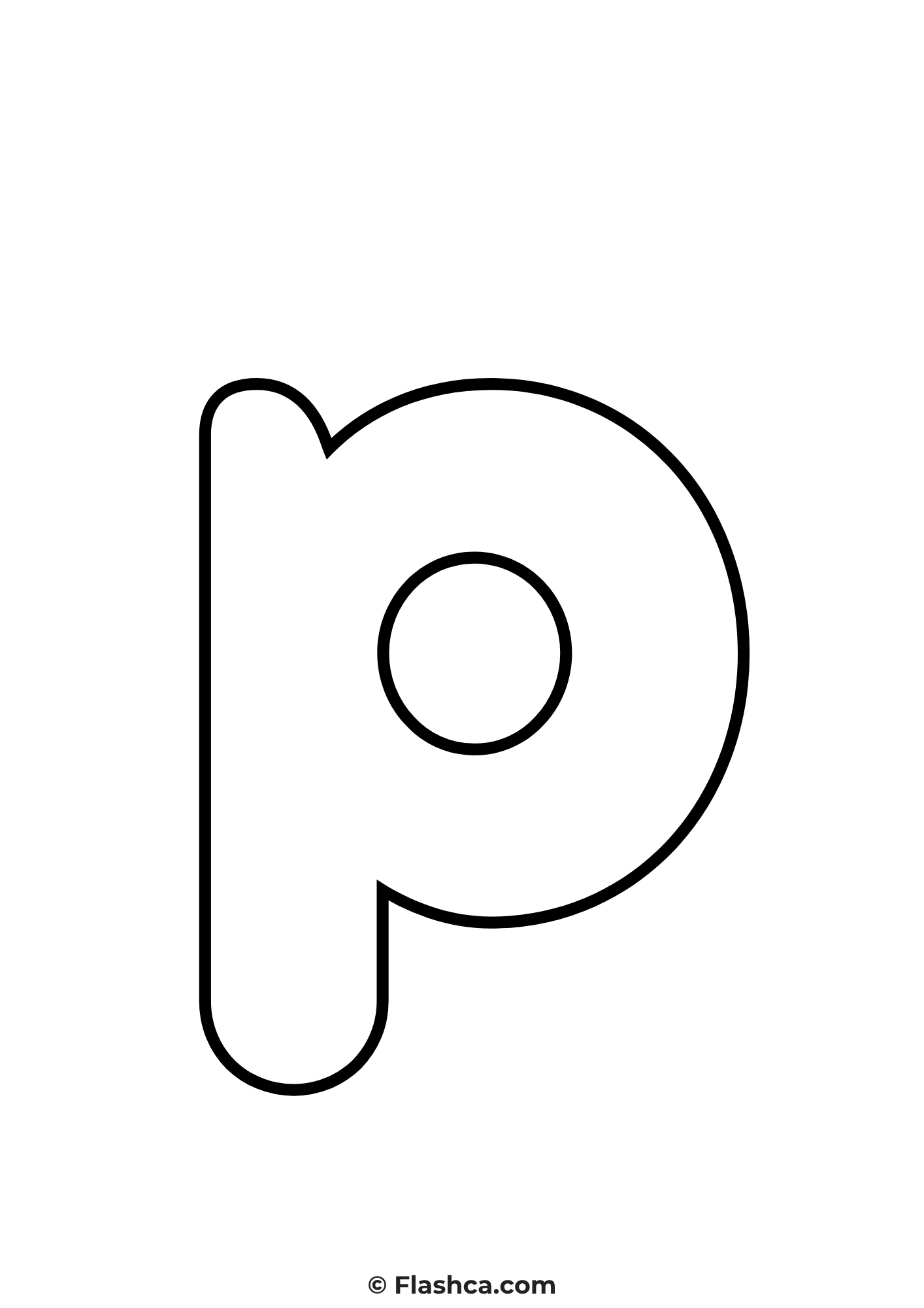 bubble letter p lowercase