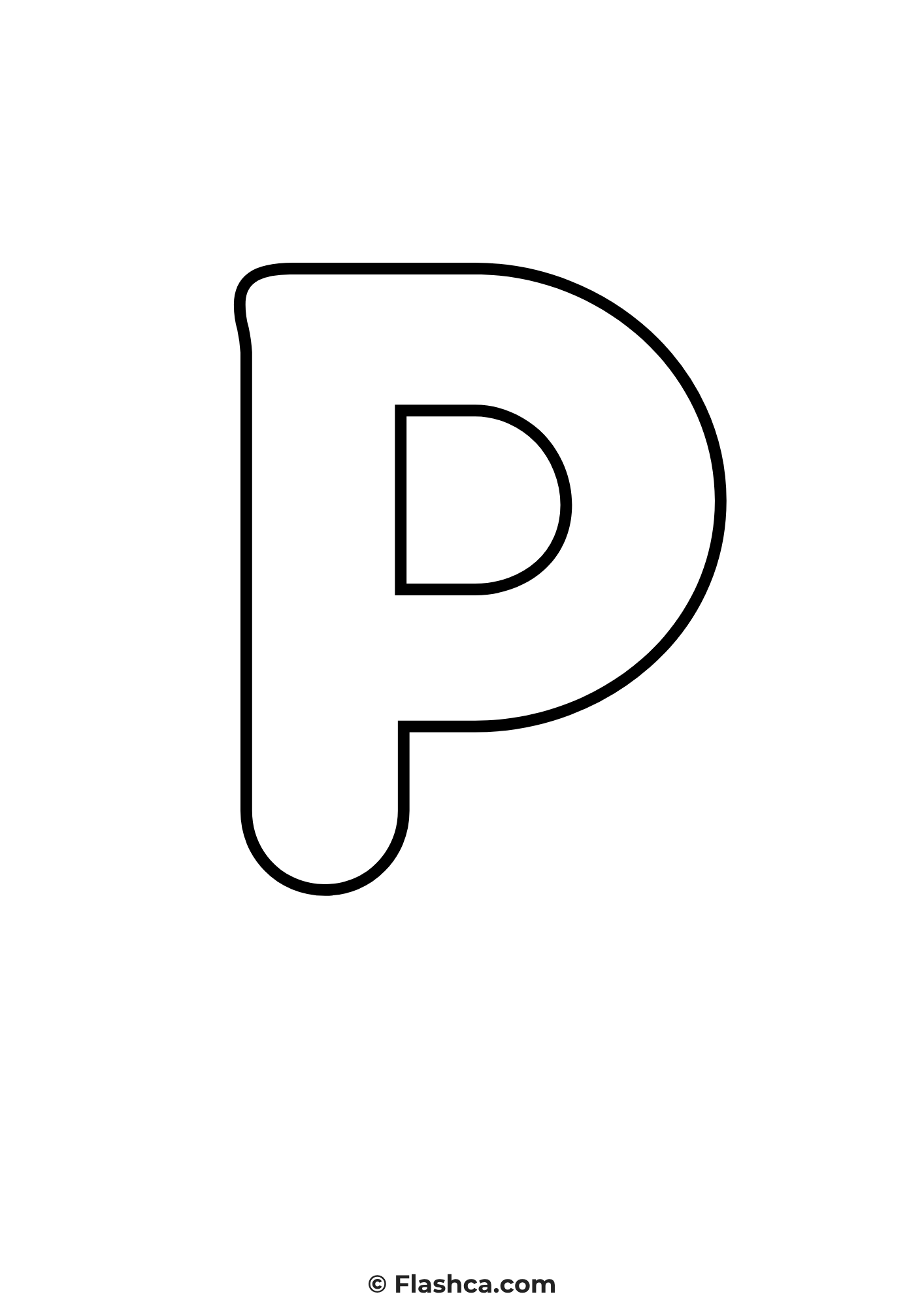 bubble letter p