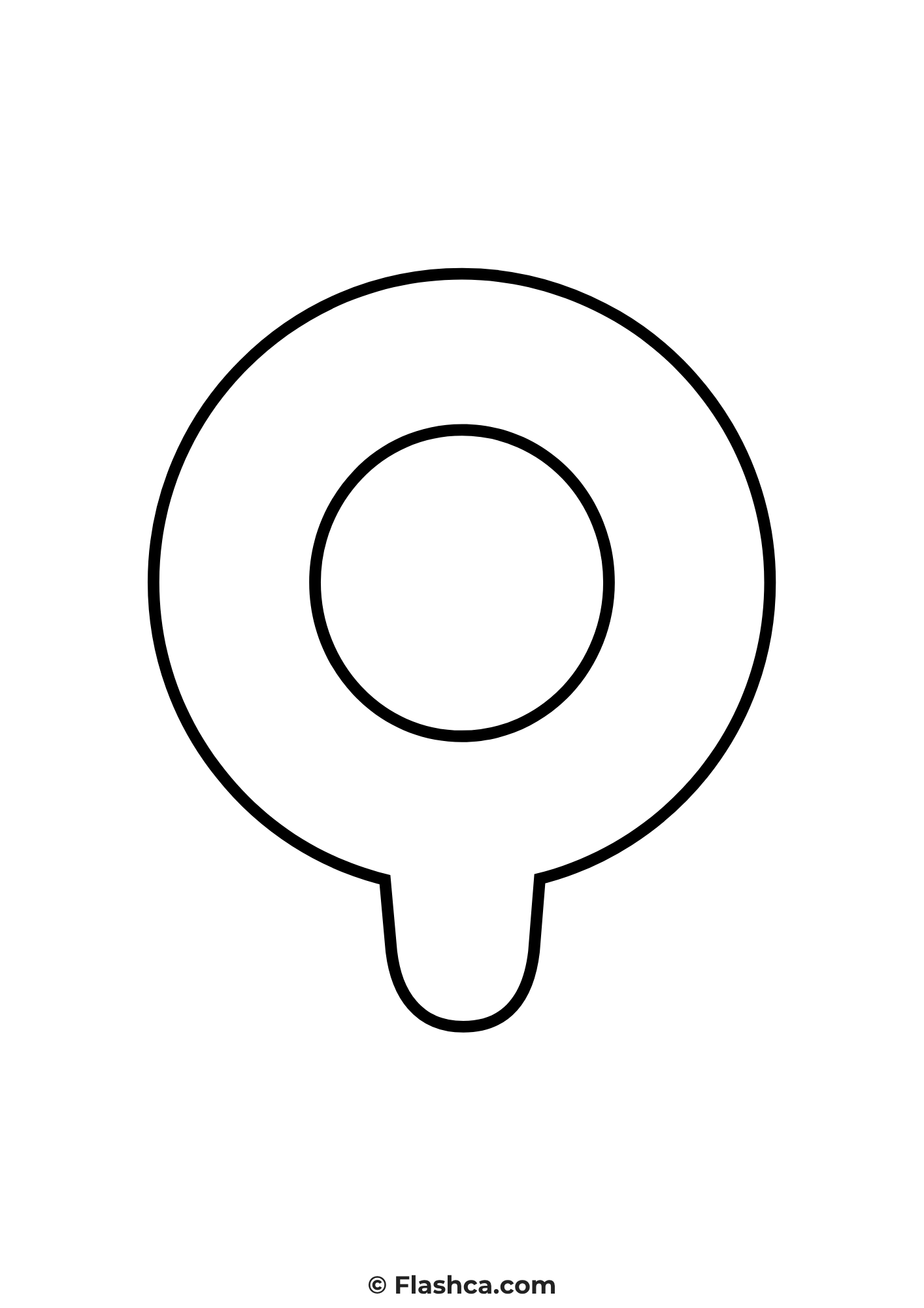 bubble letter q