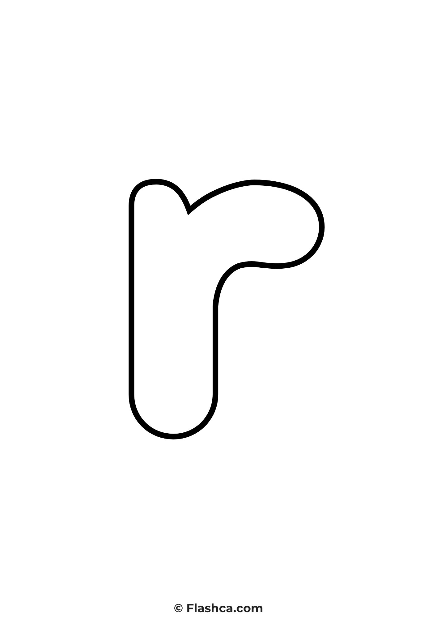 bubble letter r lowercase