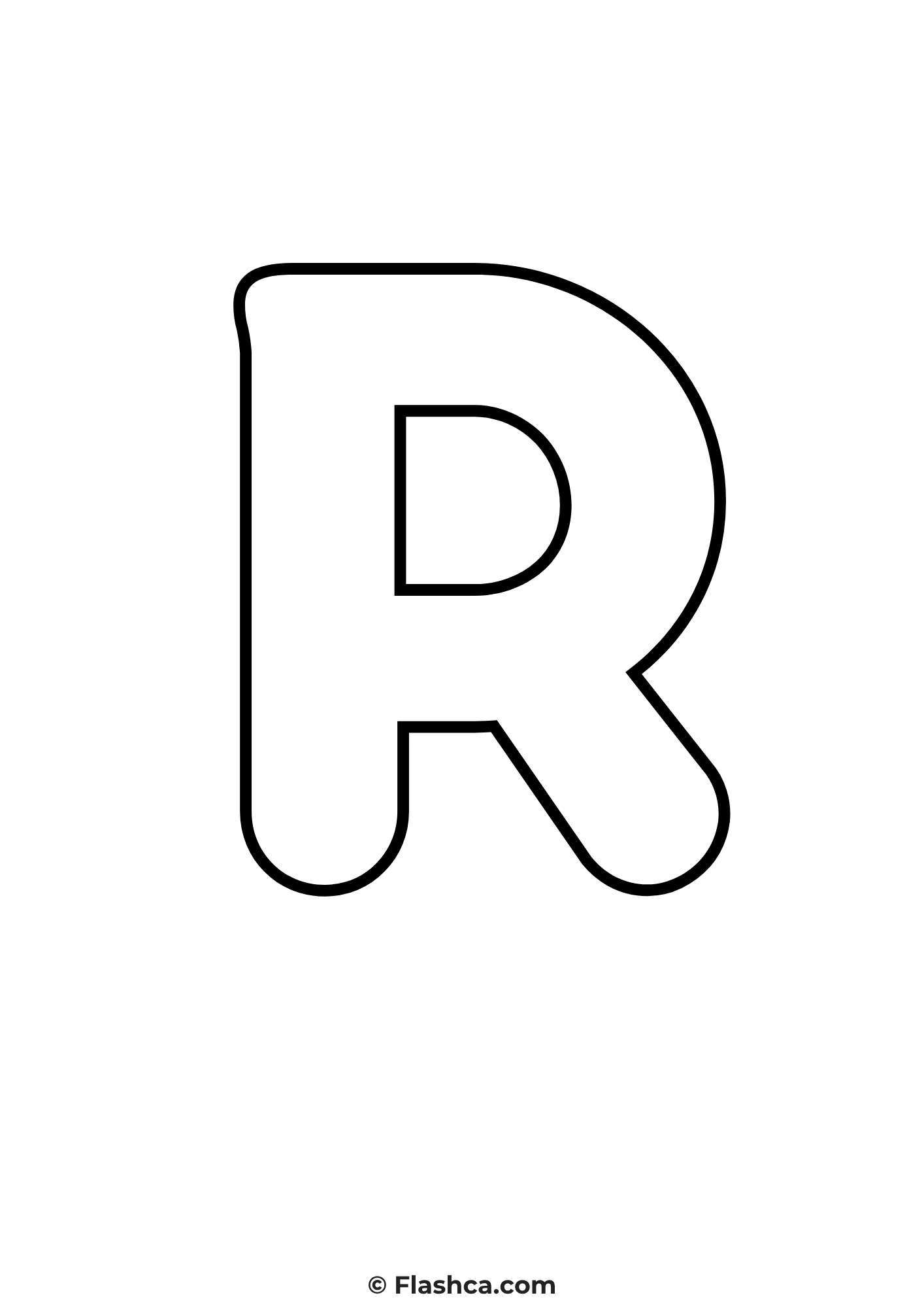 bubble letter r