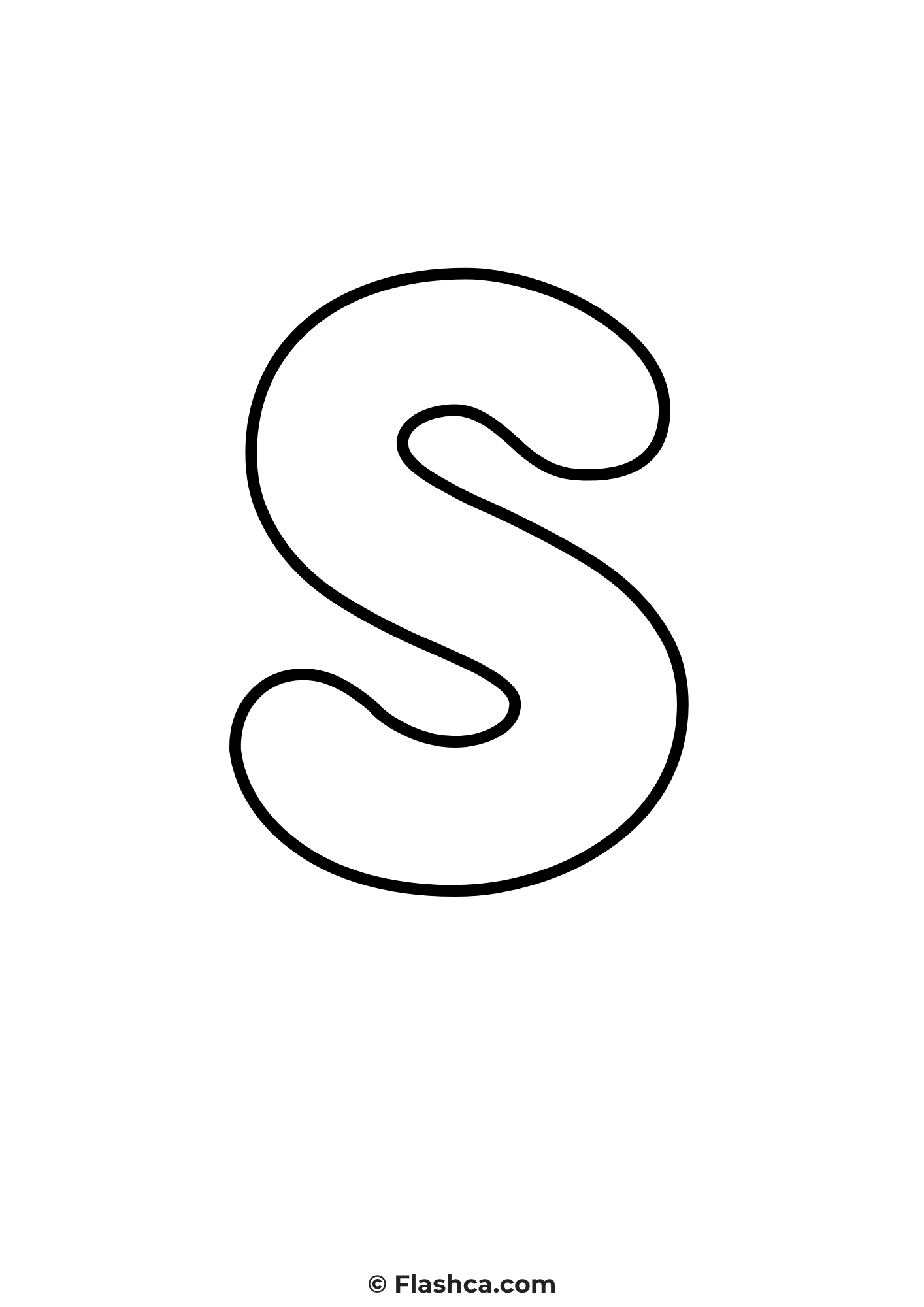 bubble letter s