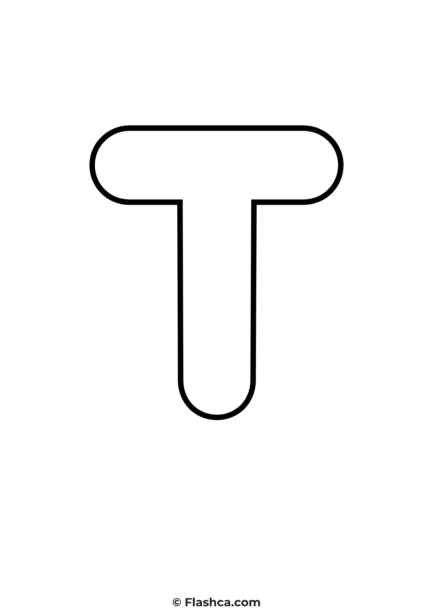 bubble letter t