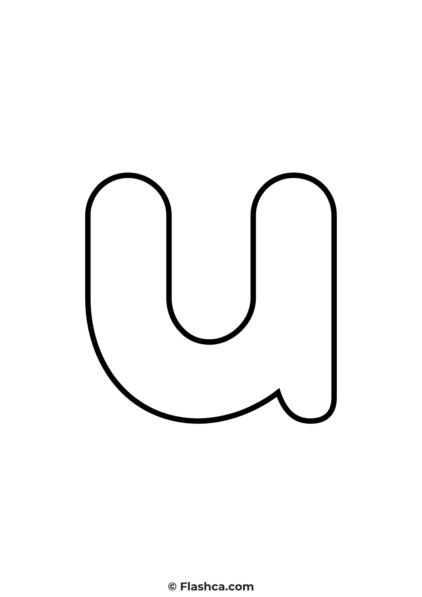 bubble letter u lowercase