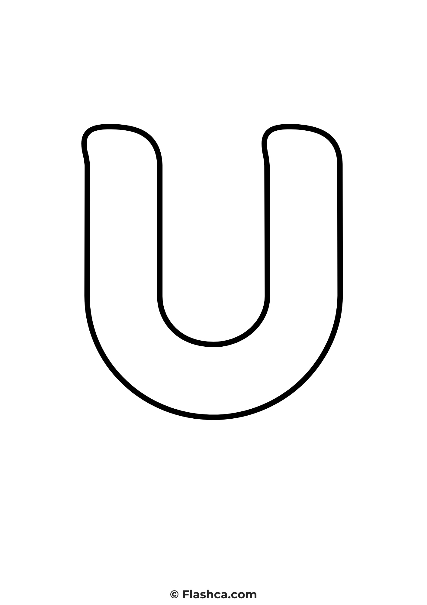 bubble letter u