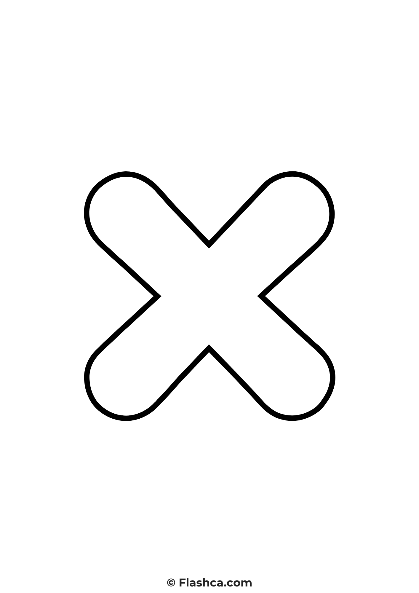 bubble letter x lowercase