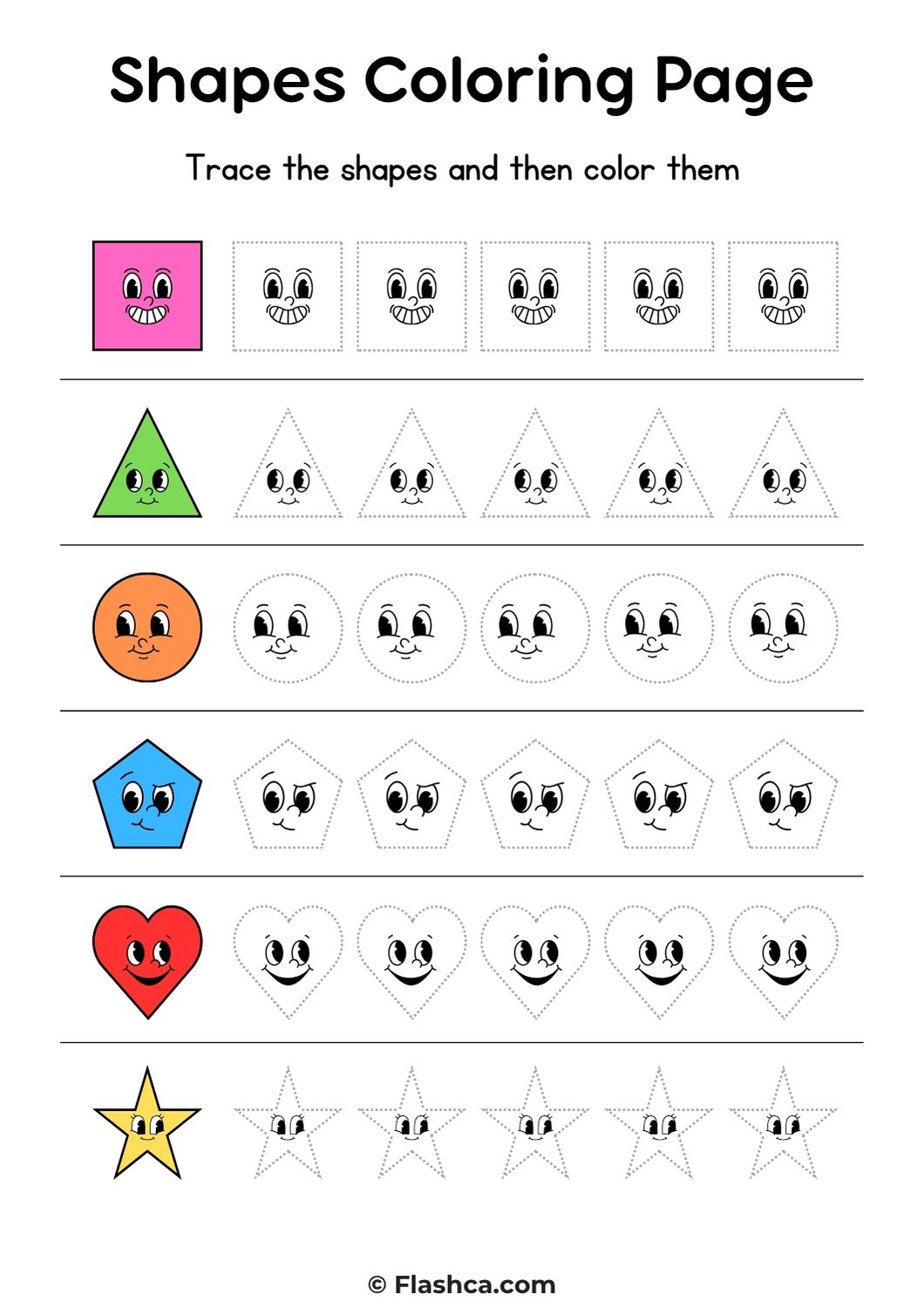 Shapes Coloring Pages