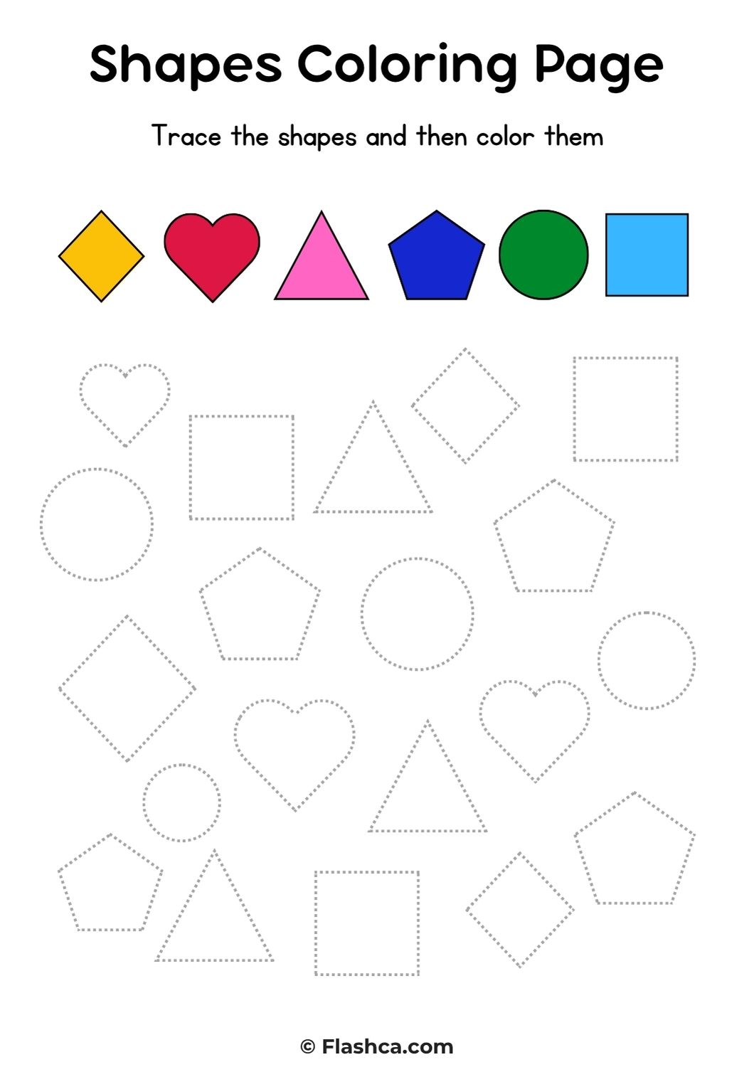 Shapes Coloring Shapes Coloring